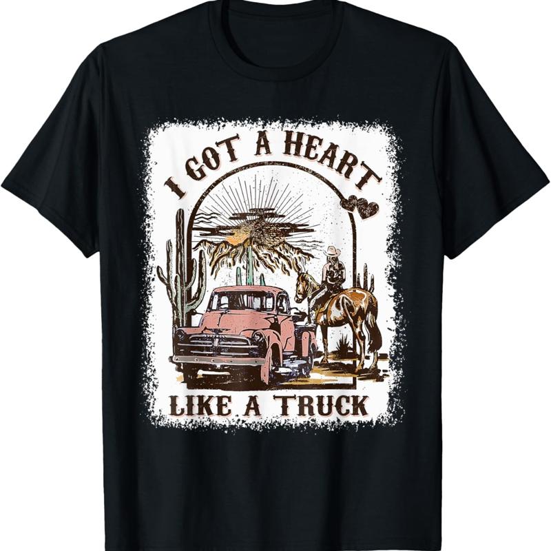 

I Got A Heart Like Truck T Shirt - Men s Summer Cotton Graphic Tee 5XL різнокольоровий