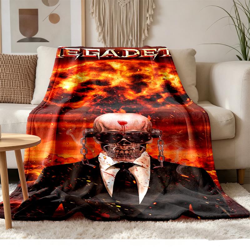 Megadeth Soft and Comfortable Flannel Suitable for Sofas Living Rooms Outdoor Camping Travel and Also Makes a Great Anniversary Gif