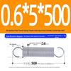 Arc de extensie din oțel inoxidabil 304 de 500 mm cu cârlige deschise și inel cu buclă dublă, personalizabil.