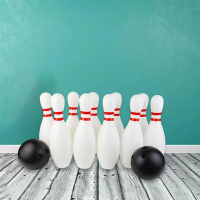 Kids Bowling Set Family Game Fun Backyard Activities Educational 10 Pin and 2 Balls for Birthday