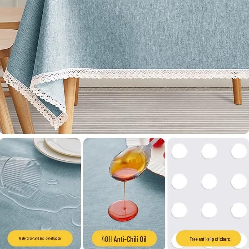 

Guraid Nordic Rectangular Waterproof Tablecloth