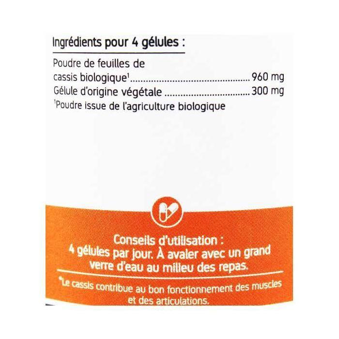 Nat &amp; Form Eco Responsable Cassis Bio 200 gélules