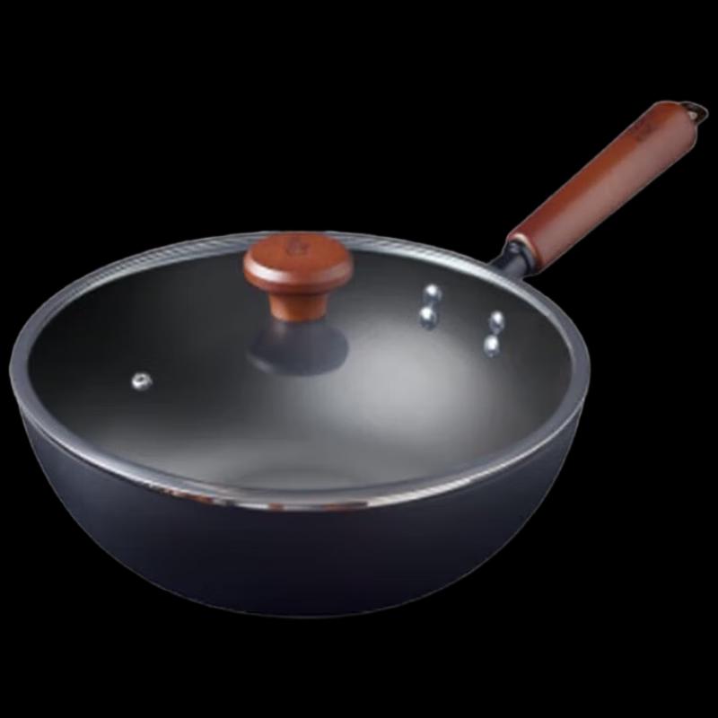 COOKER KING BZ50540 32cm Refined Iron Non-Coated Wok