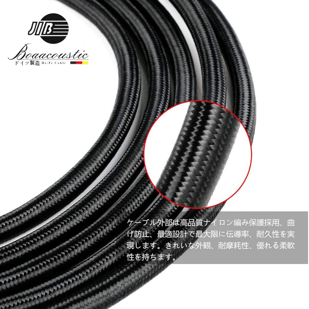 JIB AUX Audio Cable 3.5mm Male to 3.5mm Stereo Mini Plug, Headphone Cable for Car/iPhone/Android/Home Theater, Length 5m