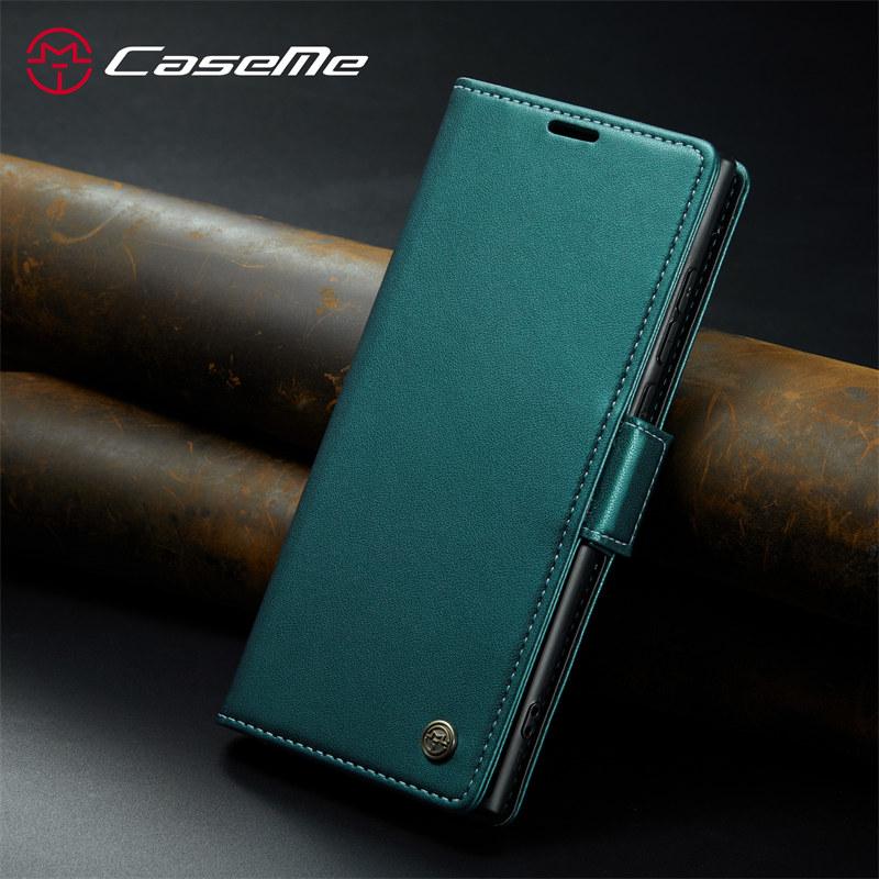 CaseMe Flip Stand Leather Phone Case for Samsung Galaxy S26 Ultra S25 Edge S24 FE S23 Ultra S22 S21 S20 Plus Wallet Card Holder Back Cover Coque Etui