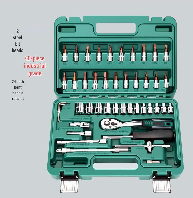 Ratchet Wrench Tool Set - Auto & Car Repair Socket Kit