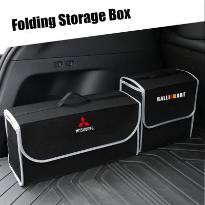 Car Trunk Folding Organizer Storage Box Sundries Stowing Tidying For Space Star Lancer Outlander Xl Eclipse Cross Asx