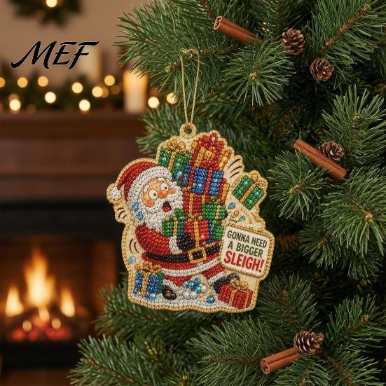 Winterferien Kunstprojekte Weihnachten Hängend Faux Perlen Set für Erwachsene, DIY Perlen Anfängerfreundliche Ornamente Malerei Ornament, Handgemachtes Bastelprojekt