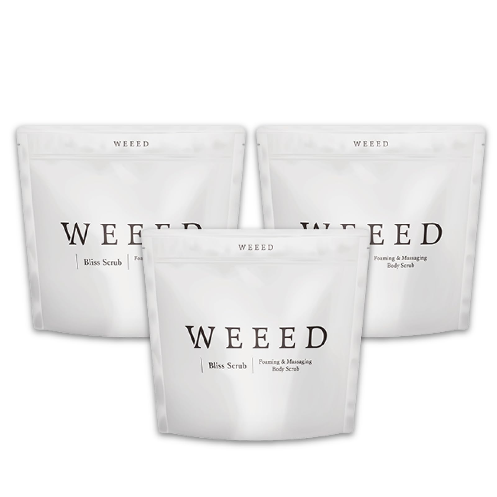 

WEEED Bliss Scrub Body Vanilla Lavender Made in 120g of Scrub, Salt, & Scent, Medicated, Japan, (Set 3)