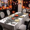 Space-saving Halloween Decoration Table Runner, 18 X 72 Inch Gothic Black Lace Spider Dramatic Cover Web Runner for Kitchen Dinner Centerpiece, Party