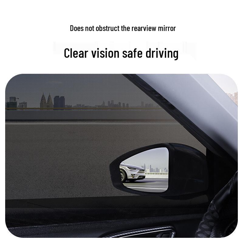 Zasłonki Przeciwsłoneczne do Samochodu Moskitiera - Siatkowe Osłony Okienne Chroniące przed Owadami i Blokujące Słońce