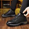 Northeast Snow Boots Winter Men's High-top Warm Thickened Wool Pedal the Elderly Cotton Shoes Slip Casual Shoes