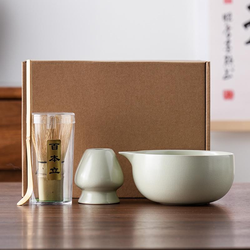 Matcha tea ceremony tools, Baibenli tea bowl, household set, high-end tea mixer, souvenir set