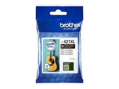 Black Ink Cartridge 500 Pages 421XLBK Brother LC