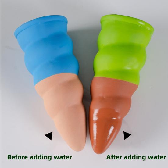 4 Pcs Terracotta Self Watering Spikes Planter Insert Automatic Watering Stakes Drip Irrigation Tool for Home Gardeners Houseplants