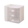Desktop Holder with Drawer Stationery Organizer Multifunctional Pen Pencil Card Storage Box for Office School Home