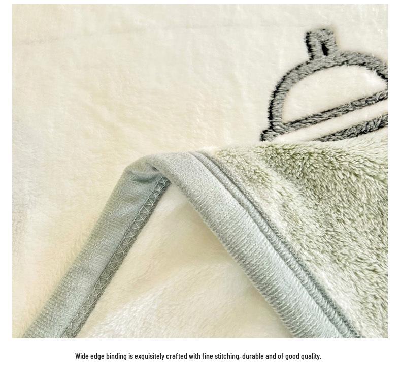 Hópelyhes Korallgyapjú Flanel Takaró - Megvastagított, Meleg Irodai Szundikáló Takaró