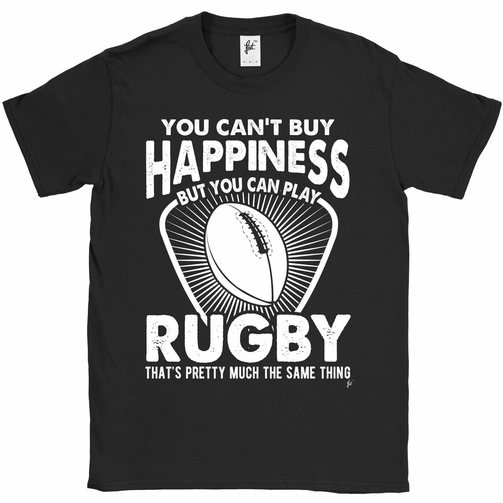You Can t Buy Happiness You Can Play Rugby Same Thing Mens T-Shirt XXL