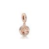 Pingente Herança Familiar Ouro Rosa Pingente Feminino 781988CZ
