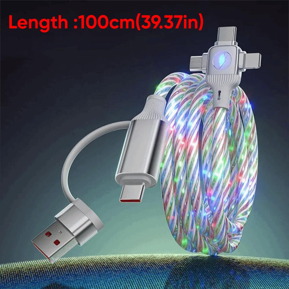 PVC USB Type C Charger Cable 3 In 2 Design Multiple USB C Charging Wire PD Charging Cable  Travel