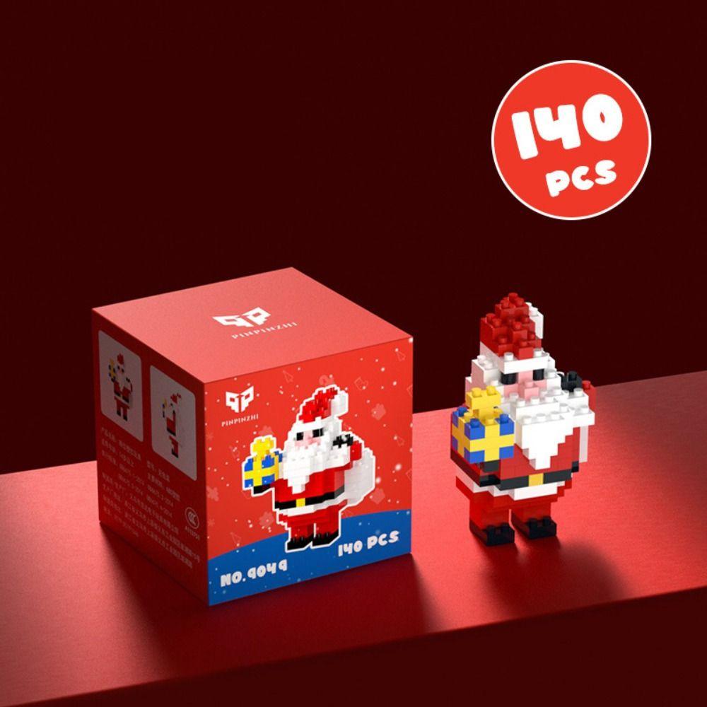 Cartoon Santa Claus Building Blocks Mini Christmas Doll Xmax Gift Action Figures Model  Party
