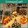 Colorful Halloween Decoration Led Lights Lantern With Bat Skull Pumpkin And Spider Designs