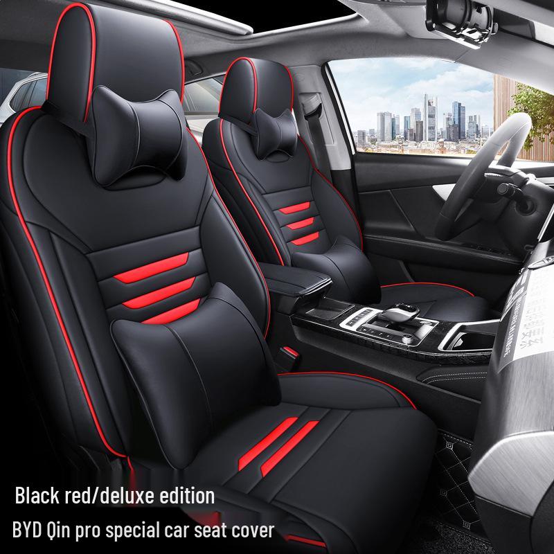 LS Custom Full-Coverage Car Seat Cushion for BYD Qin Pro - All-Season Sport Design