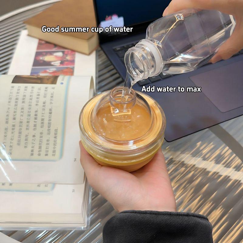 Foldable Ice Hockey Cup Home Decoration  New Portable Built-In Straw Mould Of Tumbler Glue Ice Makers Summer Outdoor Travel