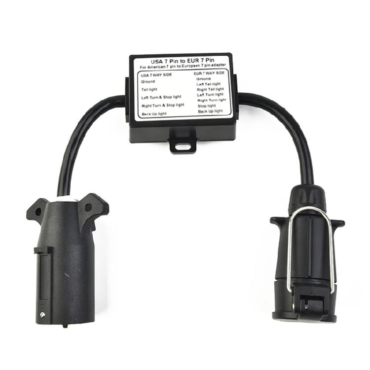 Easy Installation Trailer Connector Light Converter Trailer Light to EU Trailer Light Converter US Vehicle Connector