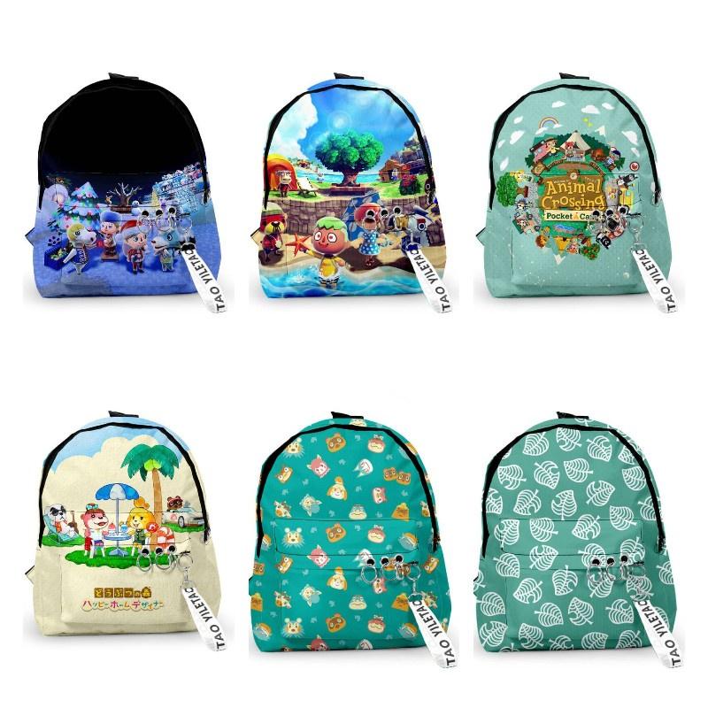 Animal Crossing School Backpack Oxford Fabric, Water-resistant, 20l Capacity