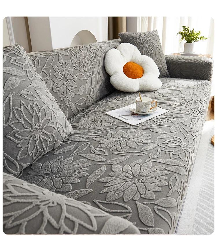 Funda de sofá gruesa funda de sofás para el hogar para decoración de sala de estar fundas de sofá elásticas ajustables para sillones funda de sofá antideslizante para asiento