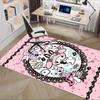 Office Rug My Melody, Cute Anti-Slip Rug, Machine Washable for Living Room, Bedroom, Office, Multiple Sizes, Bedroom Mat, Decorative Mat, Durable Mat,