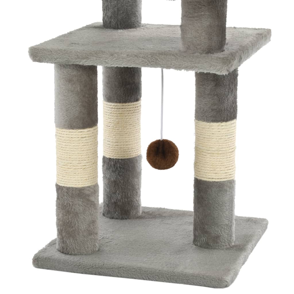 Cat Scratching Post with Sisal Scratching Posts 65 cm Grey