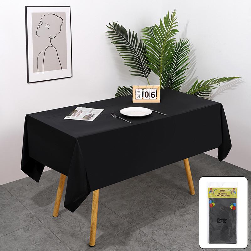 Peva Thickened Disposable Tablecloth With Dustproof And Oilproof Surface For Events And Decor