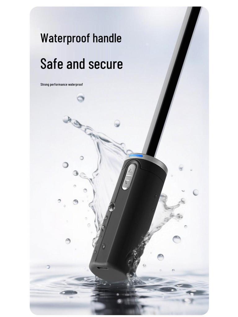 SmartTech Dual-Use Electric Umbrella: Automatic Open/Close, Reverse Sun/Rain Protection, Reflective Strip, Custom Gift Option.
