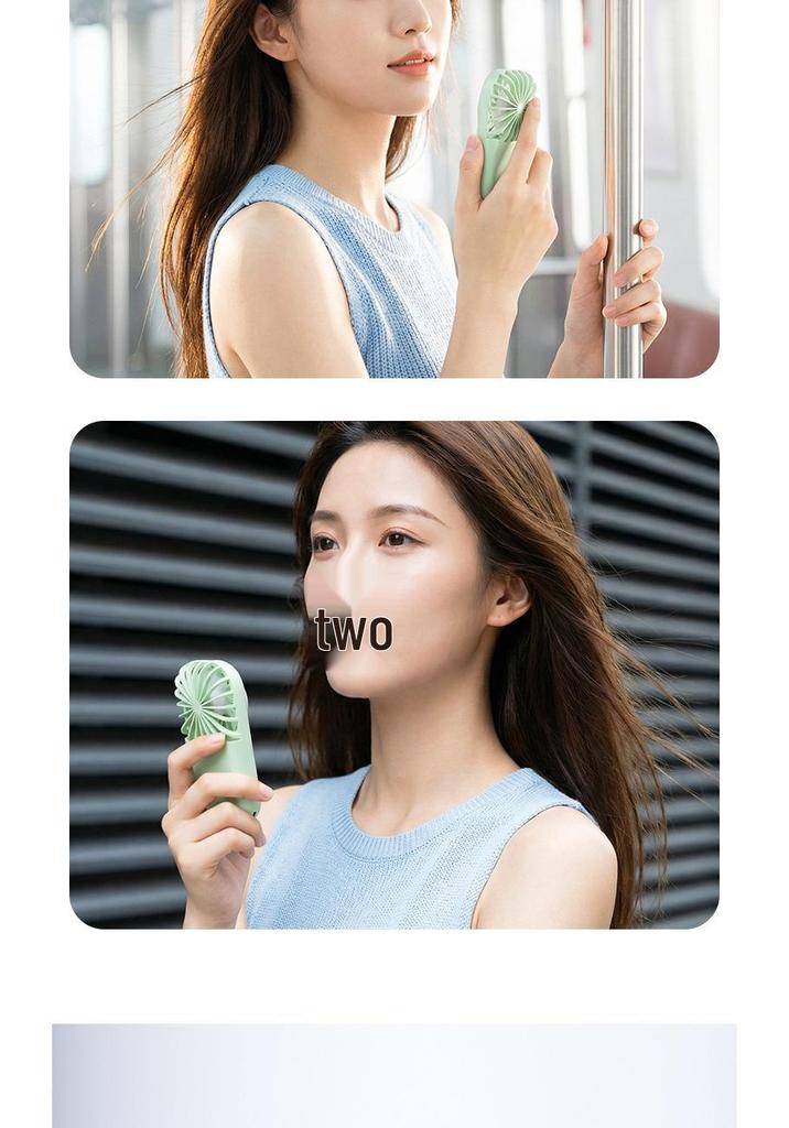 2026 Ultra-Thin Portable Mini Handheld Fan with Digital Display