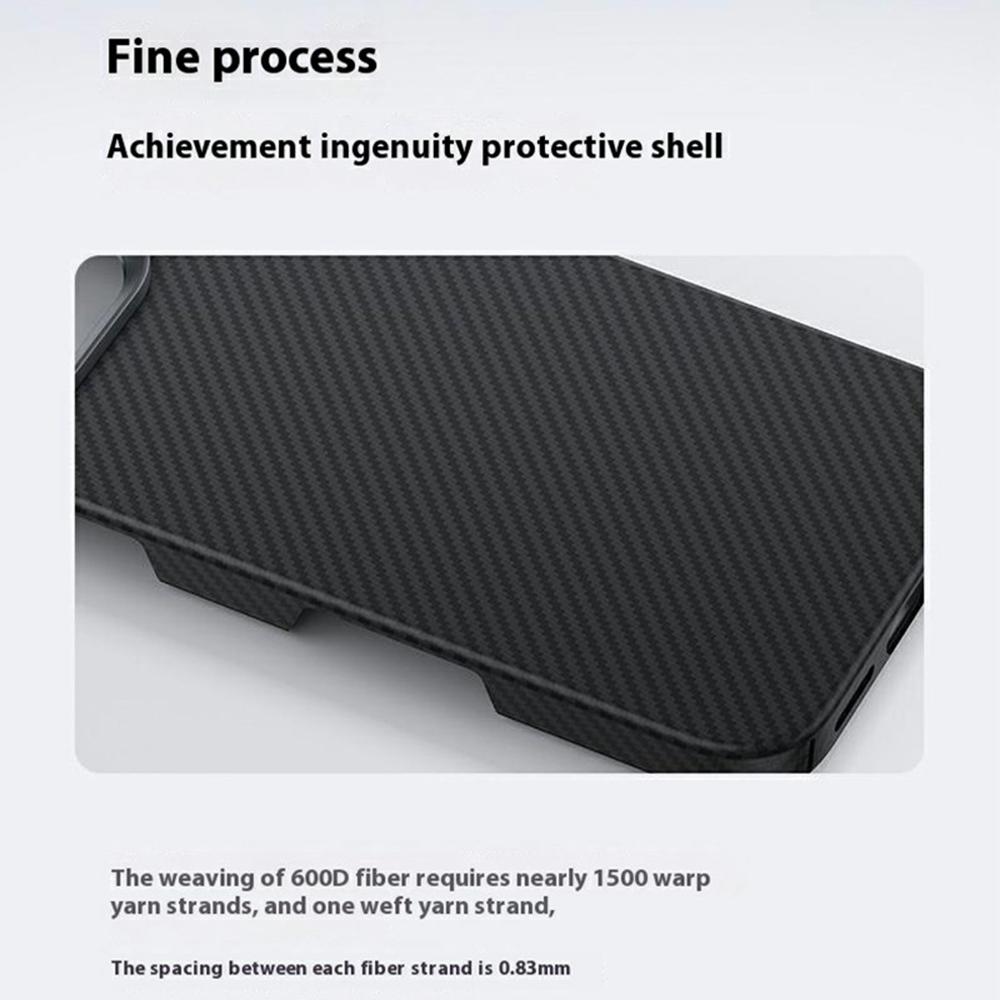 

BENKS For iPhone 16 Plus Magnetic Case 600D Kevlar Aramid Fiber Phone Cover Style A