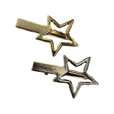 Silver Gold-Star Hair Pin Hair Barrettes for Women Girls Hair Accessory Y2K