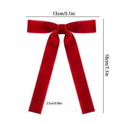 2.5cm Velvet Bow Ornament for Xmas Tree, Holiday Wreath Gift Hanger Decoration