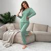 2 Piece Women's Pajama Set Long Sleeve Top with Jogger Pants Pjs Set Fall Loose Sleepwear Lounge Set