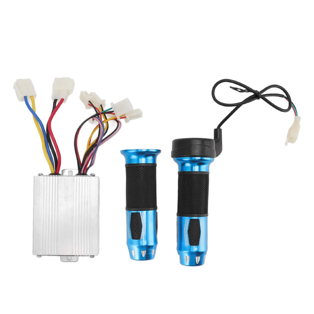 DC12V 500W Brush Motor Speed Controller with Throttle Grips for Electric Motorcycles Bikes Tricycle Scooter