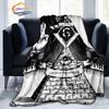 Print Freemasonry Flannel Blanket Masonic Air Conditioning Sofa  Portable Travel Camping   Suitable for All Season
