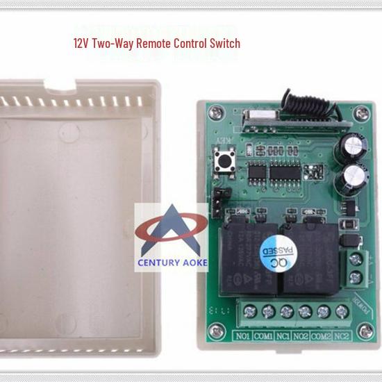 12V DC Remote Control Switch: Dual Mode with Jog, Self-Locking, & Interlocking Adjustable Functions