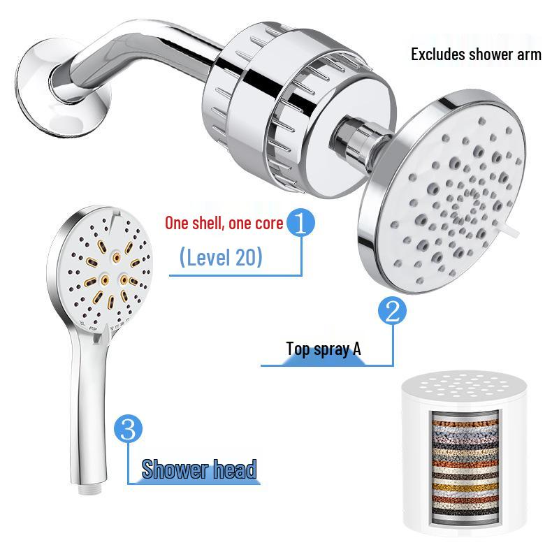 10-20 Layer Shower Head Water Purifier & Filter for Chlorine Removal