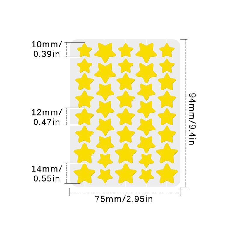 200/400PCS Colorful Combination Acne Patches Star Heart Type Pimple Sticker PE Facial Concealer Acne Marks Cover Patches