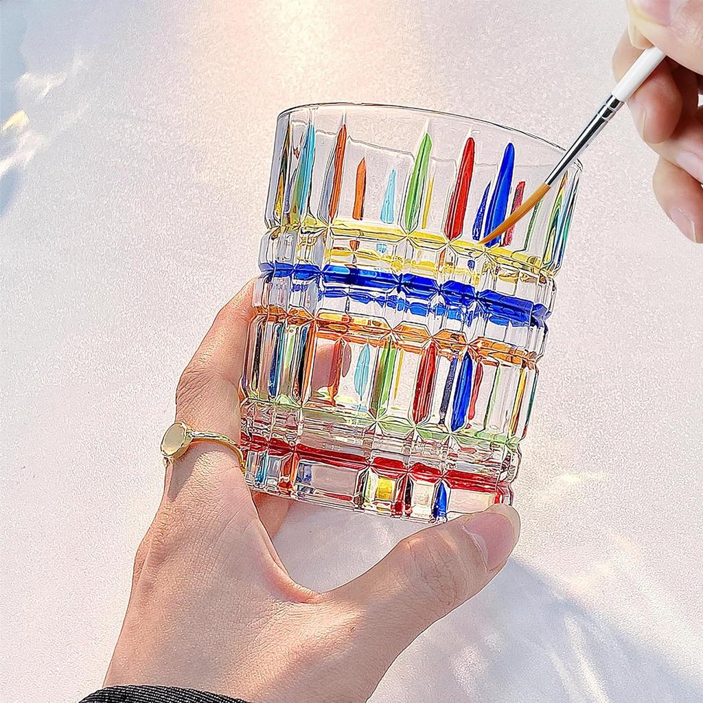 Künstlerpinsel-Set, 6-teilig, dünner Stift, extra lang, feine Spitze, Liner-Spitze #000#00#0#1#2#3, Modellbau, Nägel, Acryl, Öl, Aquarell