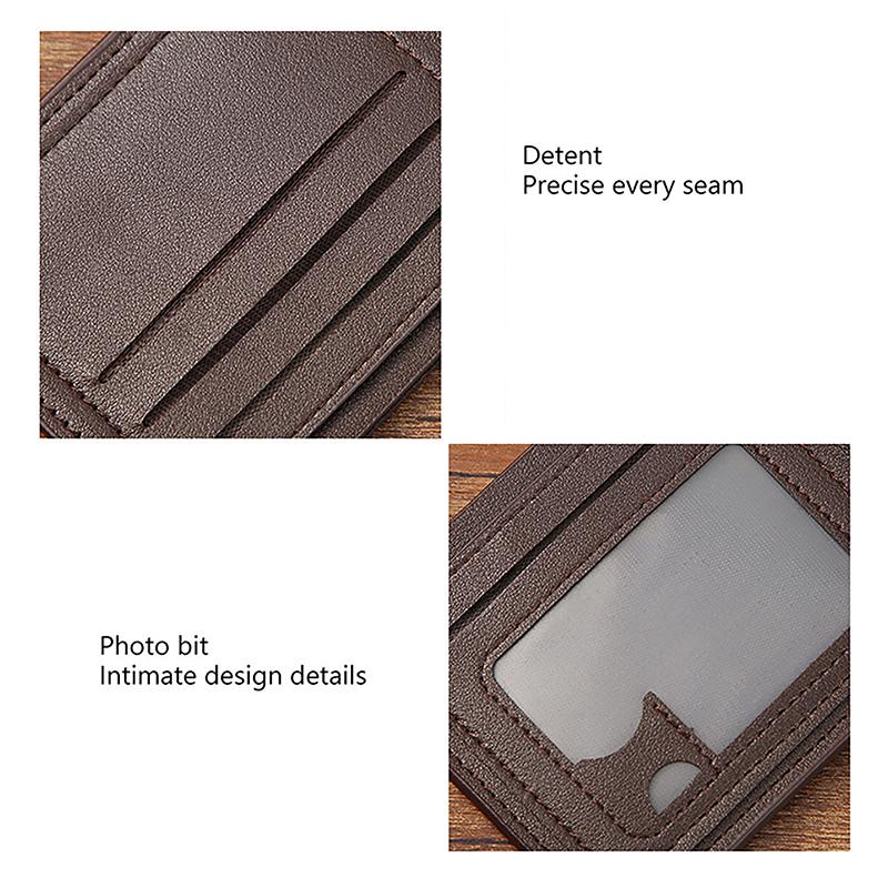 Business Men'S Wallets Pu Leather Soft Multifunctional Coin Pocket Id Credit Cards Holder Male Money Coin Photos Short Purses
