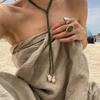 Angel Wings Pendant Necklaces Ladies Copper Color Exquisite Moonstone Minimalist Style Clavicle Chain Girl Wedding Party Zircon