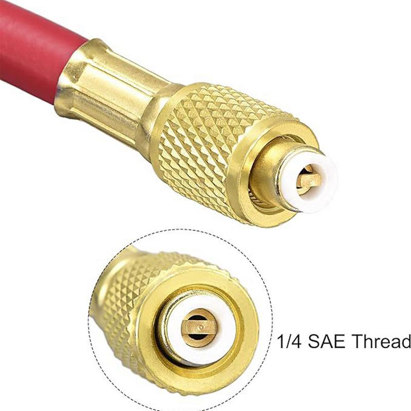 Air Conditioner Charging Hose 59 Inches Auto AC Charger Pipe R134a High Pressure Hose For Manifold Gauge Refrigerant System