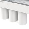 Wall Mount Toothbrush Toothpaste for Organizer - Gray-3 cup, as described cup